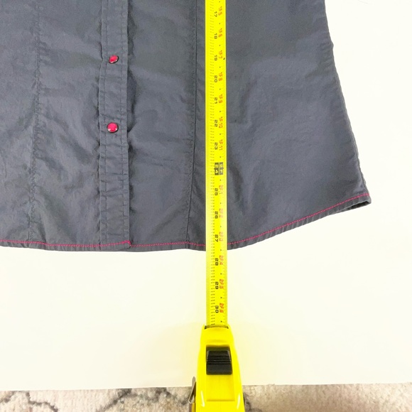 Cruel Women’s Western Gray w/ Pink Snap Button Long Sleeve Shirt | Size XL - Picture 8 of 12